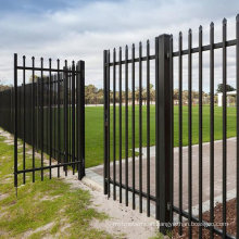 The Secura Top Tubular Powder Coated Steel Garrison Security Fencing